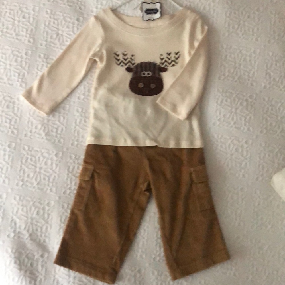 Moose baby boy outfit